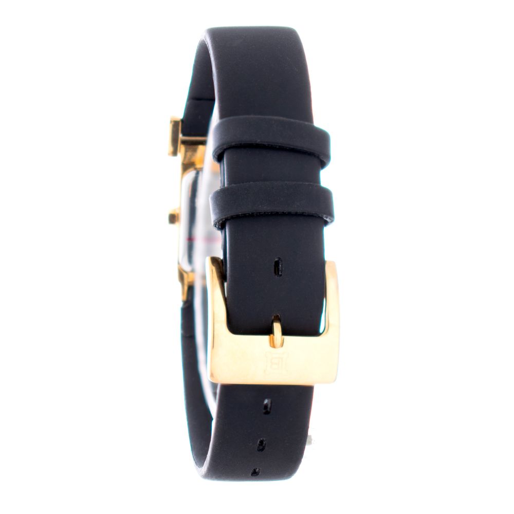 Laura Biagiotti Black Rubber Dress Watch