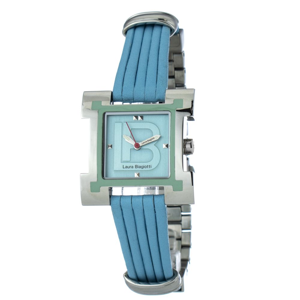 Laura Biagiotti Blue Leather Dress Watch