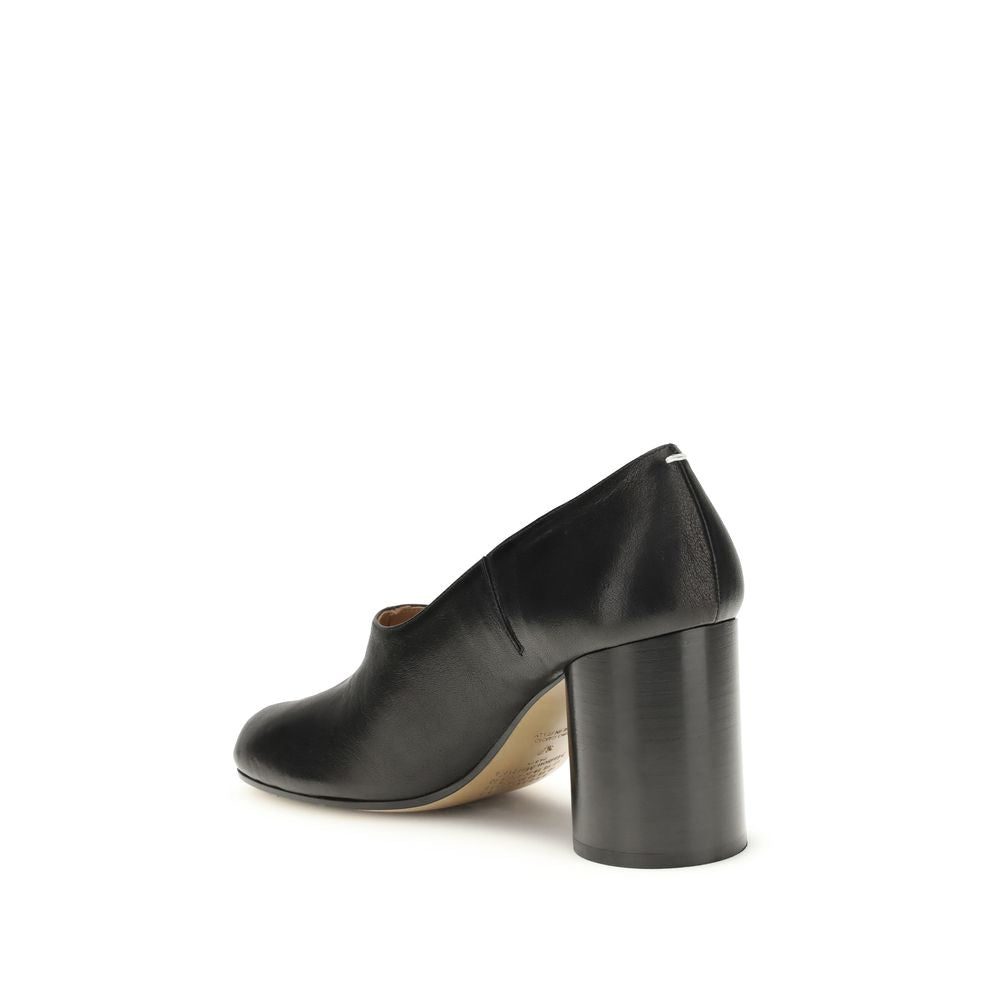Maison Margiela Black Calf Leather Bos Taurus Platform Pumps