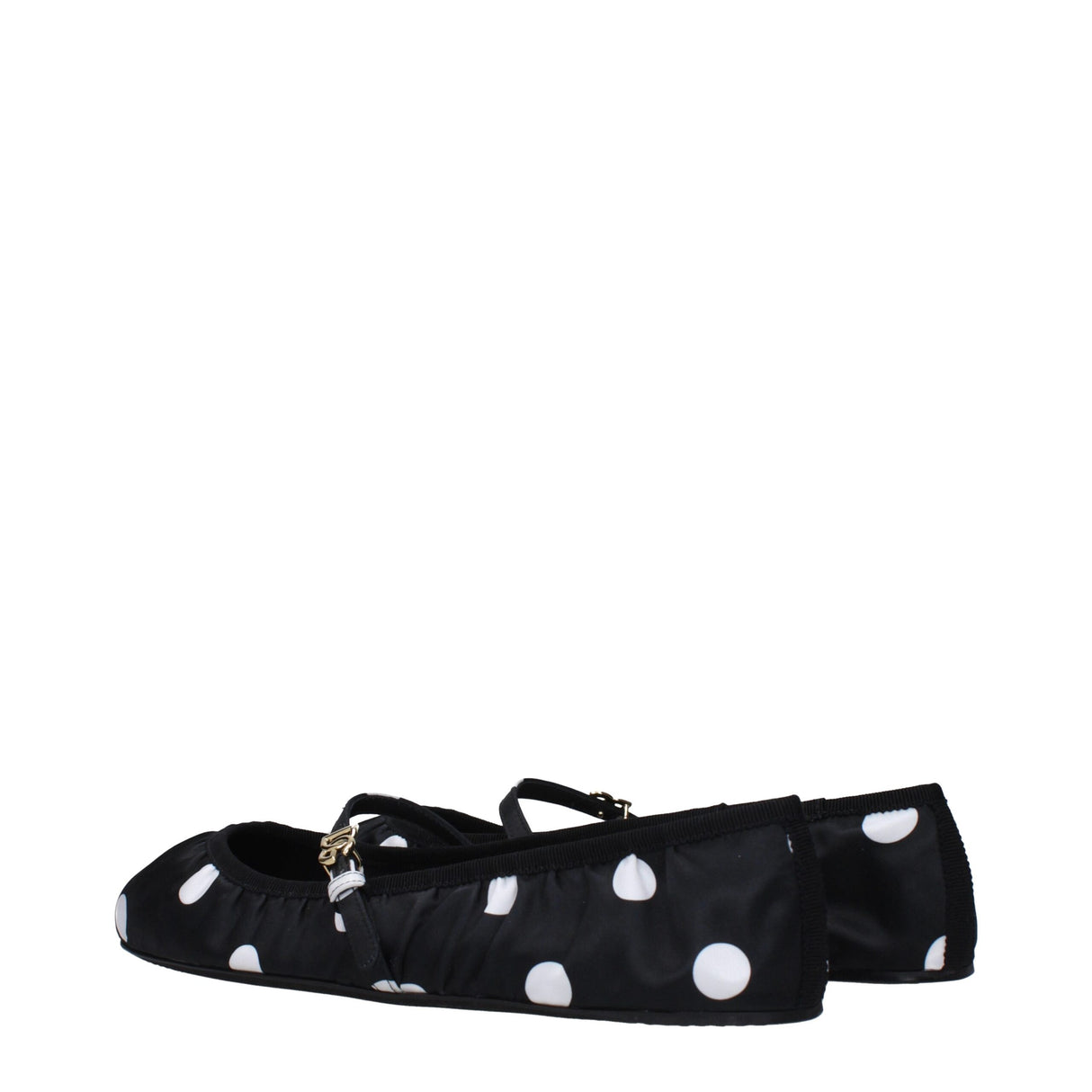 Dolce & Gabbana Black Fabric Ballet Flats