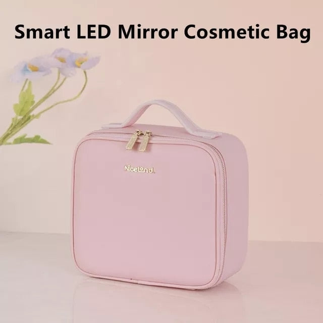Smart LED Cosmetic Case with Mirror