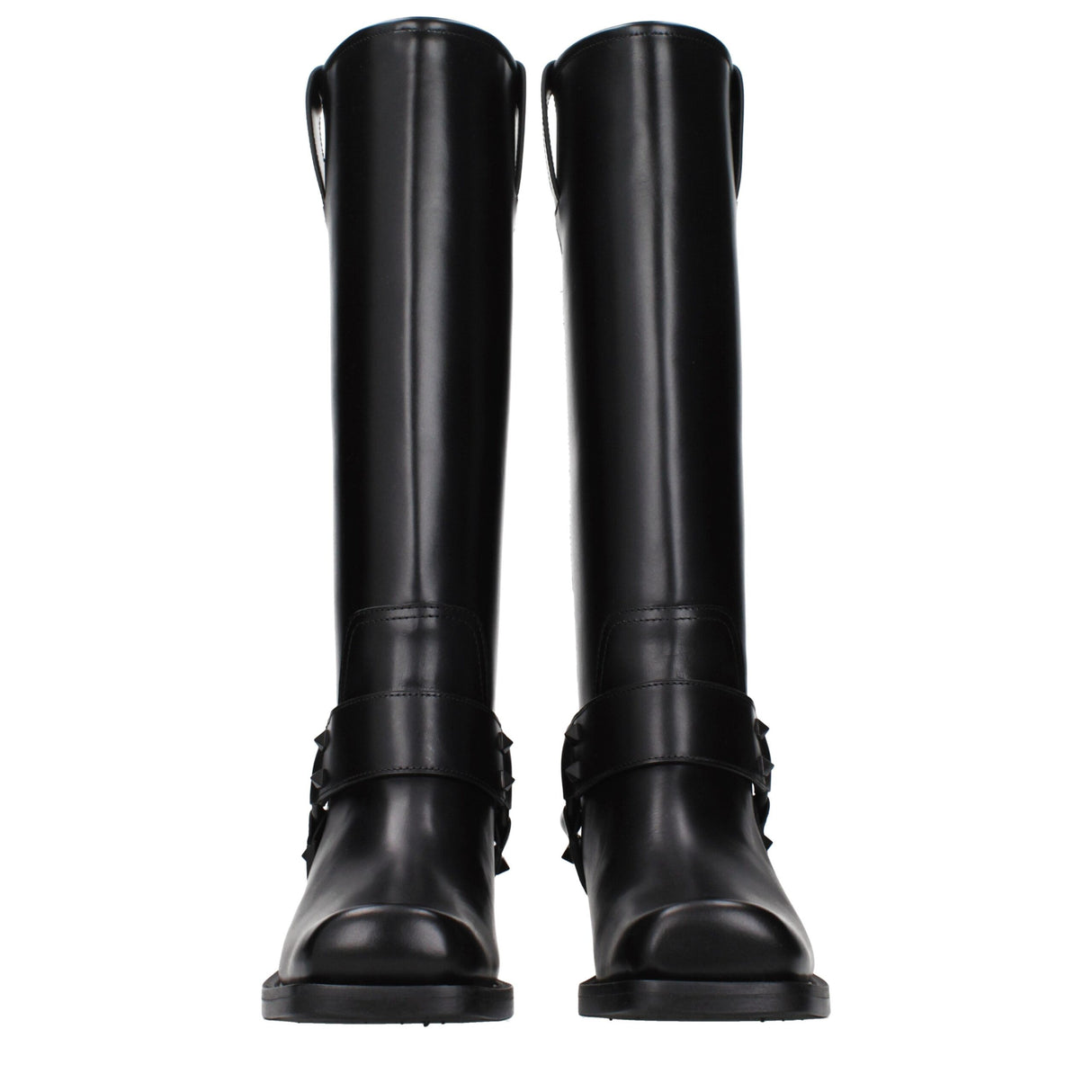 Valentino Garavani Black Leather Boots