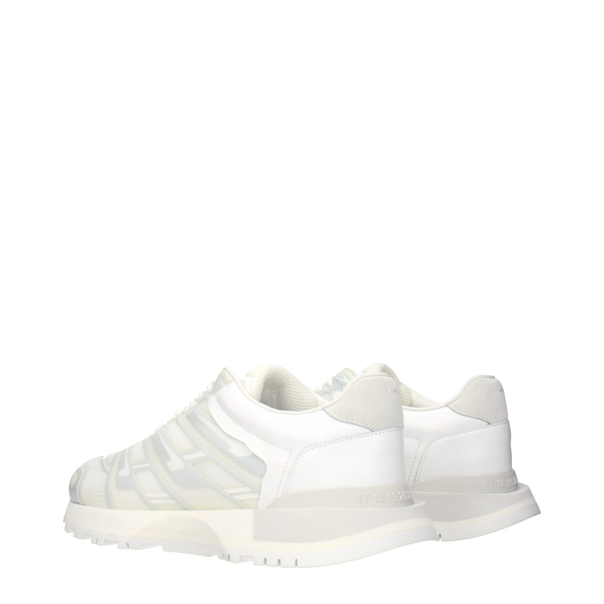 Maison Margiela White Fabric Athletic Sneakers