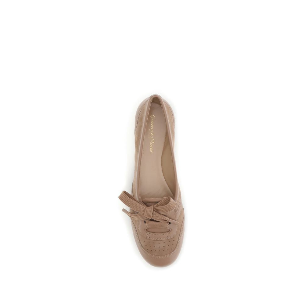 Gianvito Rossi Multicolor Calf Leather Bos Taurus Ballet Flats