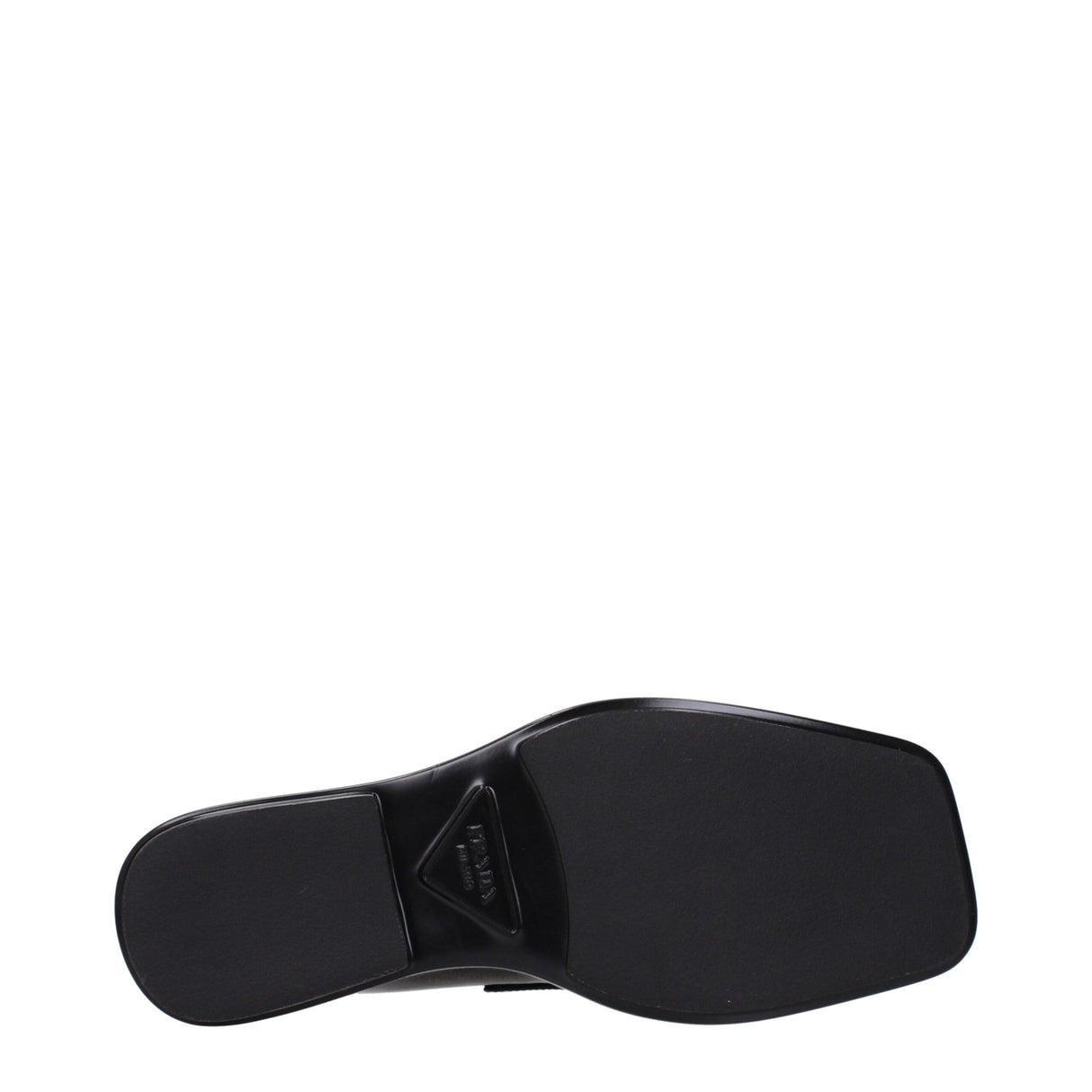 Prada Black Leather Slip-On Loafers