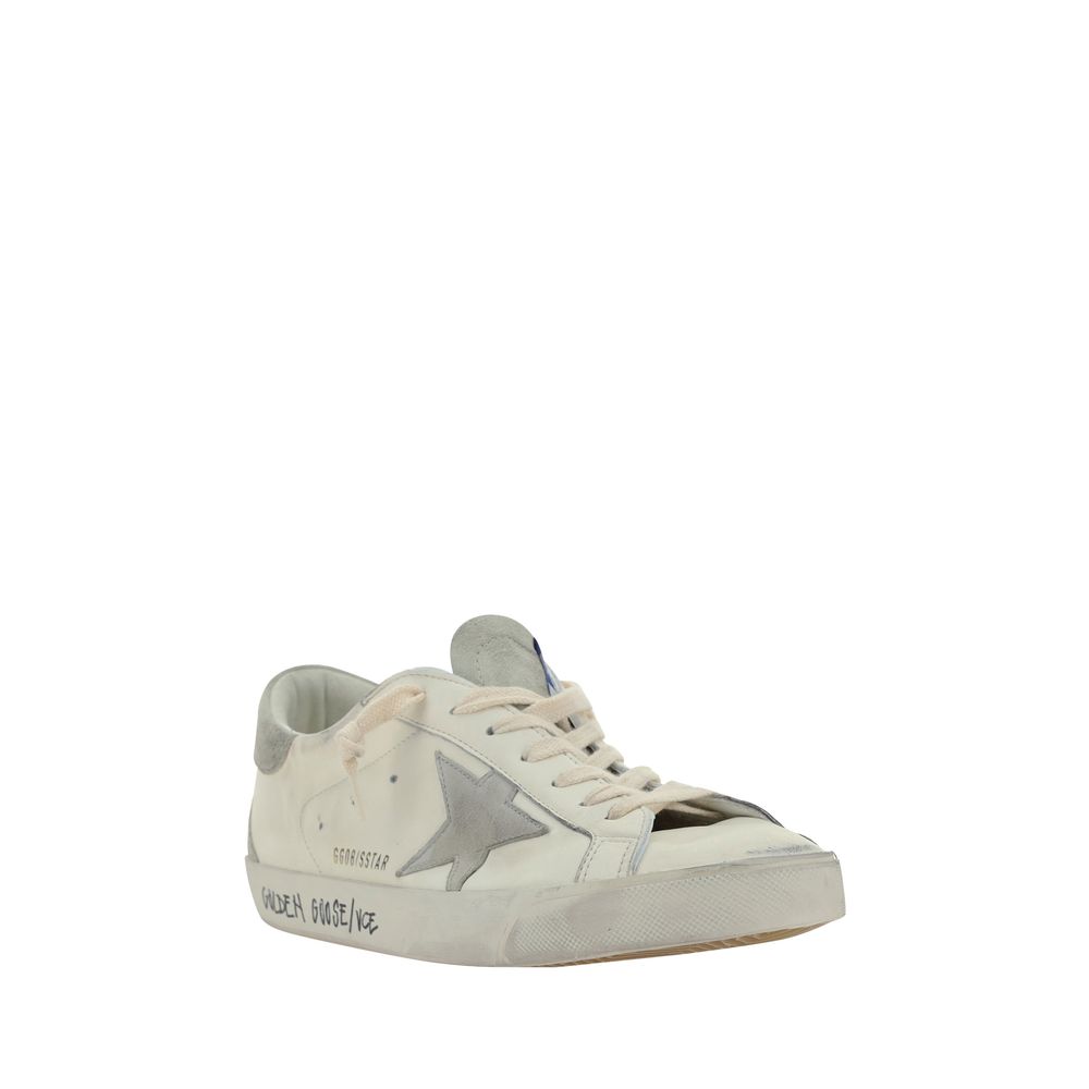 Golden Goose White Goatskin Sneakers