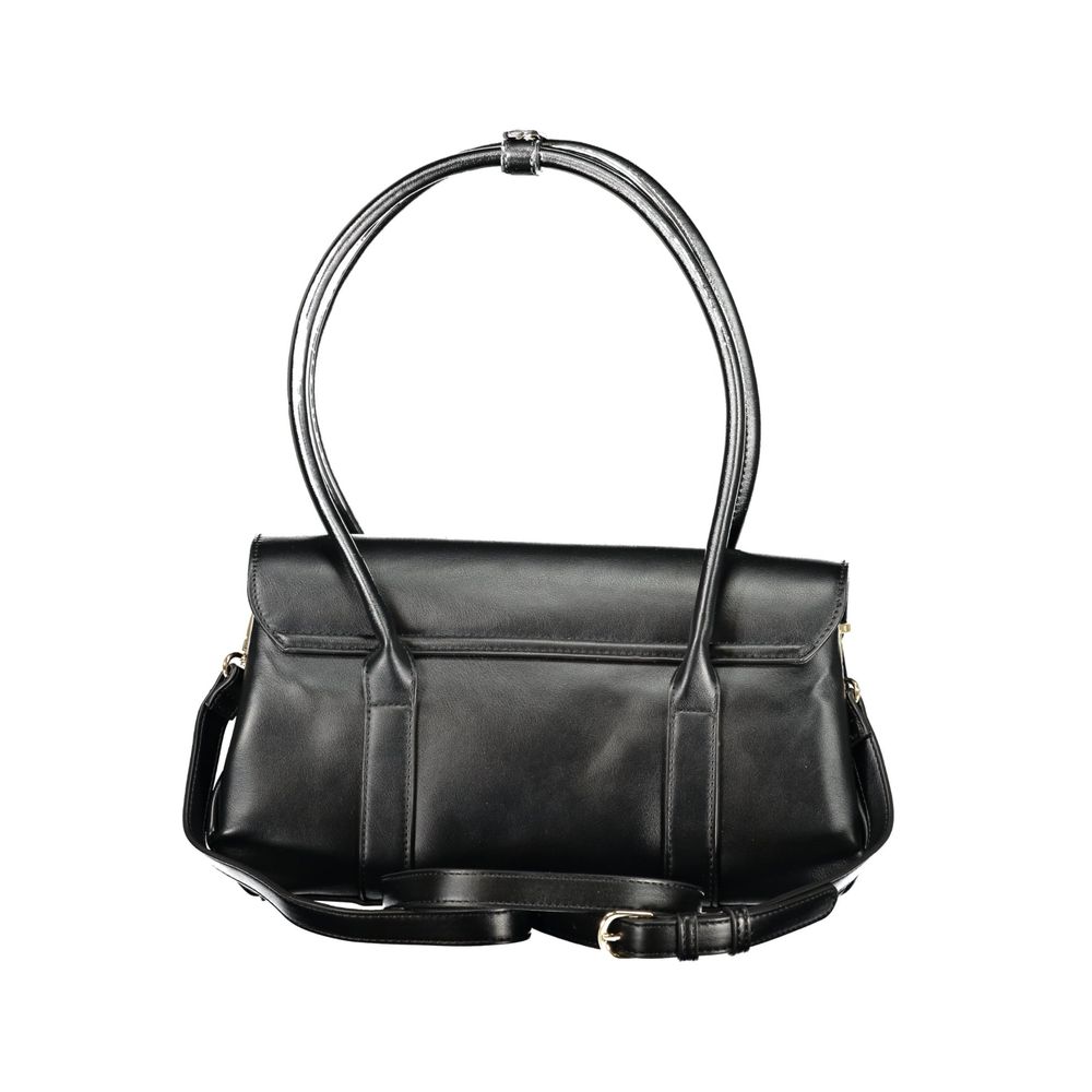 Mario Valentino Nero Poliuretano Woman Shoulder Bag