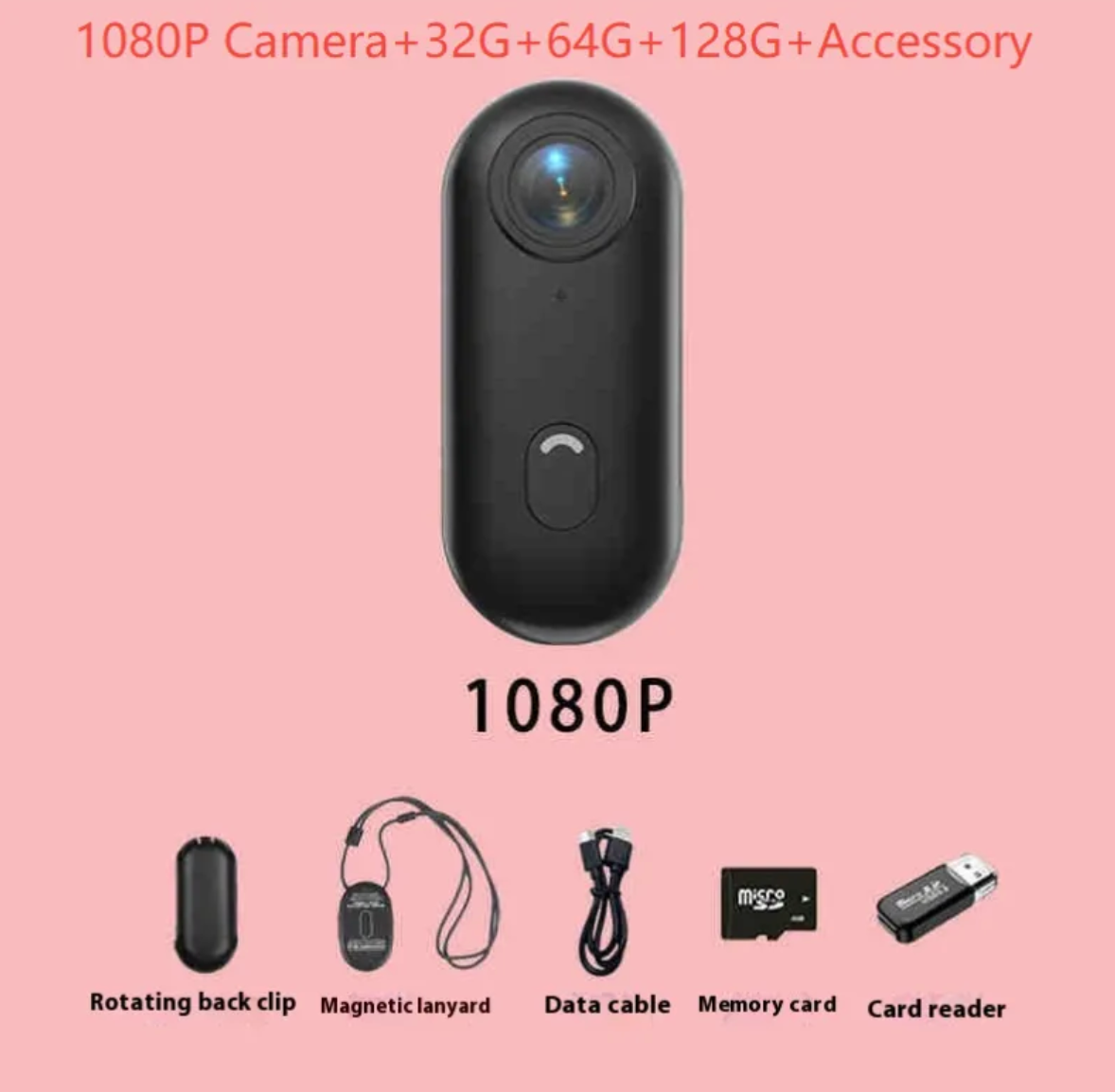 4K/1080P Action Camera Accessory Kit