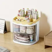 Cute Multi-color Transparent Pen Holder for Desk