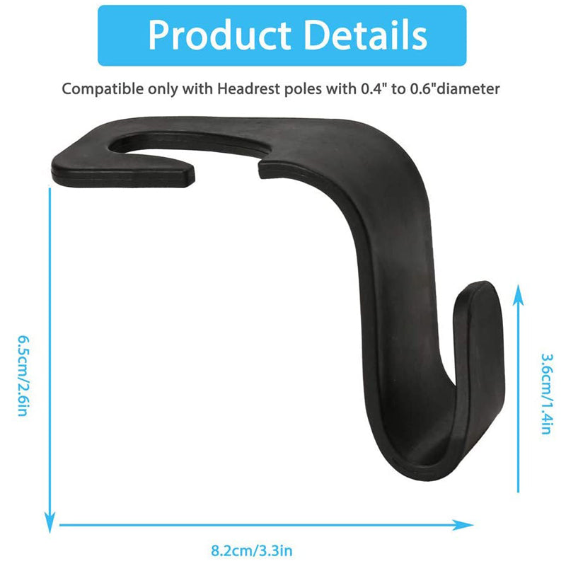 Car Headrest Hooks - Portable Organizer for Handbags