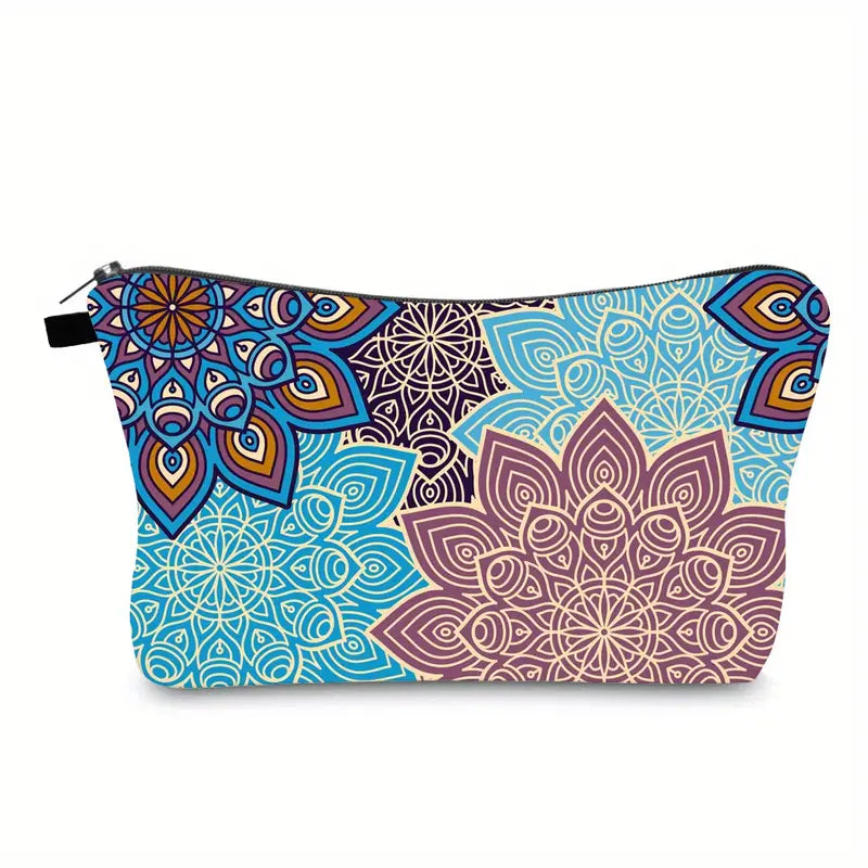 Mandala Pattern Waterproof Travel Toiletries Organizer Bag
