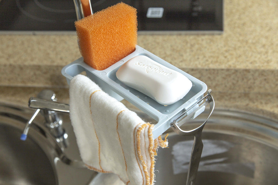 Sink Drainage Storage Rack with Sponge Organizer