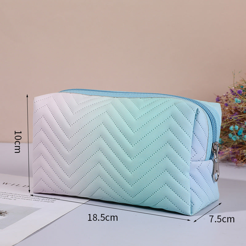 Women's Gradient 3D Cosmetic Organizer Travel Bag