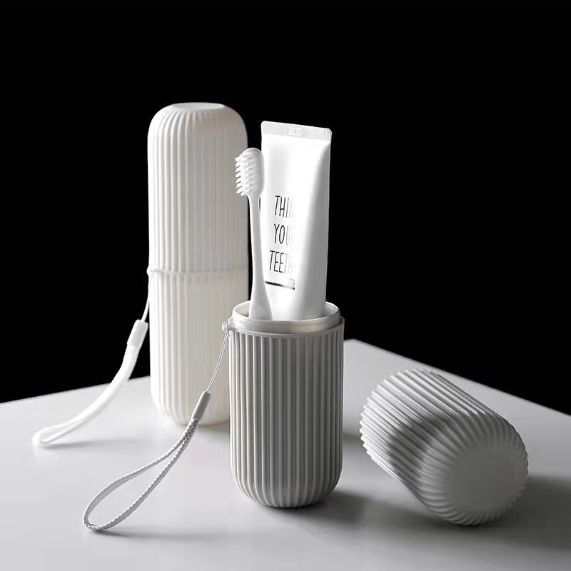 Portable Toothbrush and Toothpaste Storage Organizer