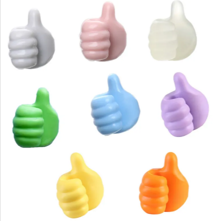 Adhesive Thumb Hook Organizer for Kitchen & Bathroom