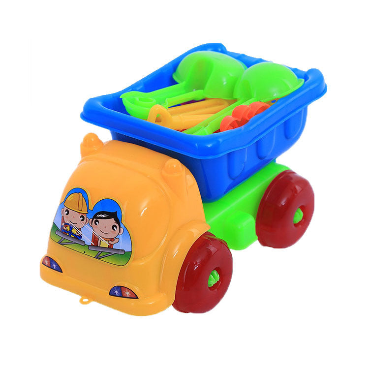 Mini Beach Car 11-Piece Set for Kids Sand Play