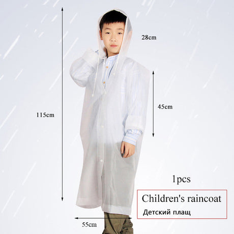Thick Waterproof Hooded Raincoat for Outdoor Hiking