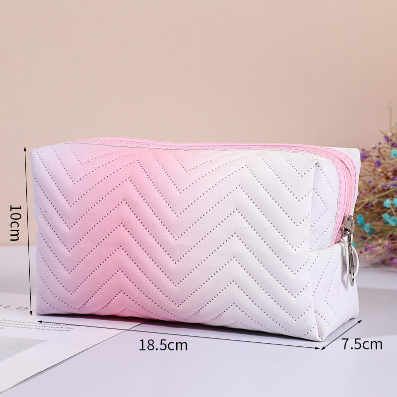 Women's Gradient 3D Cosmetic Organizer Travel Bag