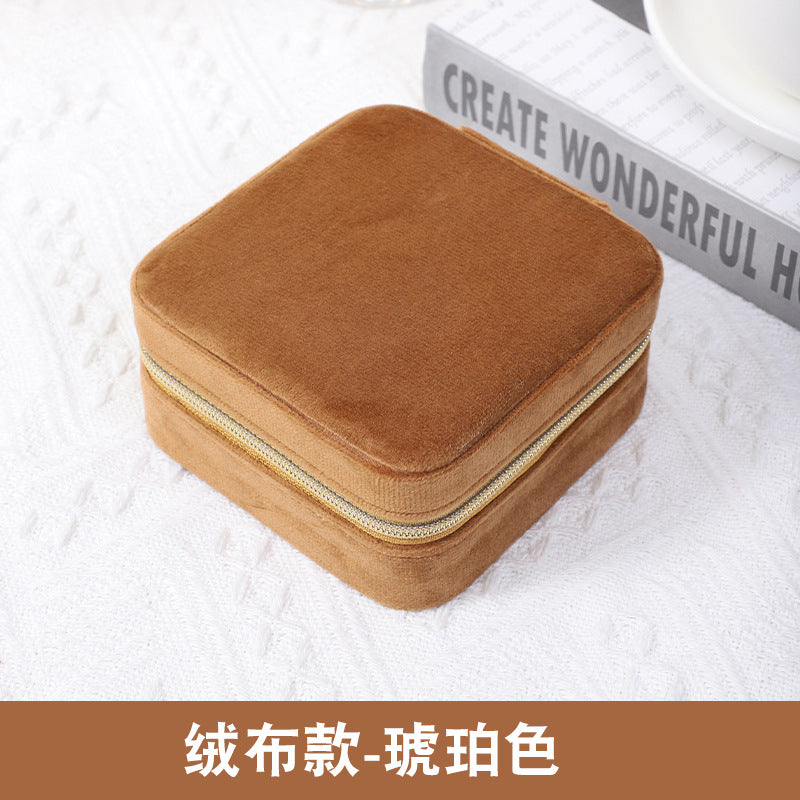Compact Jewelry Organizer Box for Travel and Storage