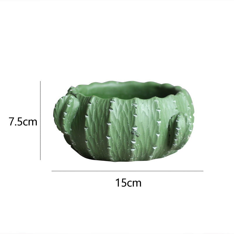 Cement Cactus Planter for Garden Decoration