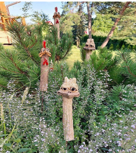 Funny Animal Sculpture for Garden Decoration (One Piece)