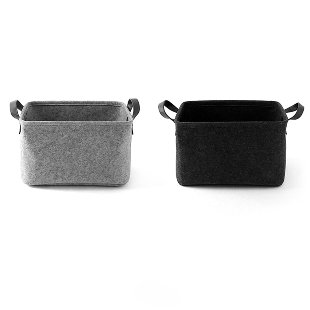 Felt Storage Basket for Laundry and Baby Clothes