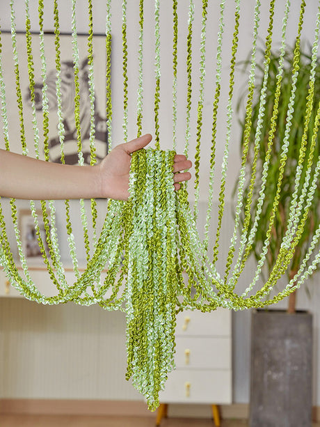 Multi-Color Threaded Curtain for Home Decor