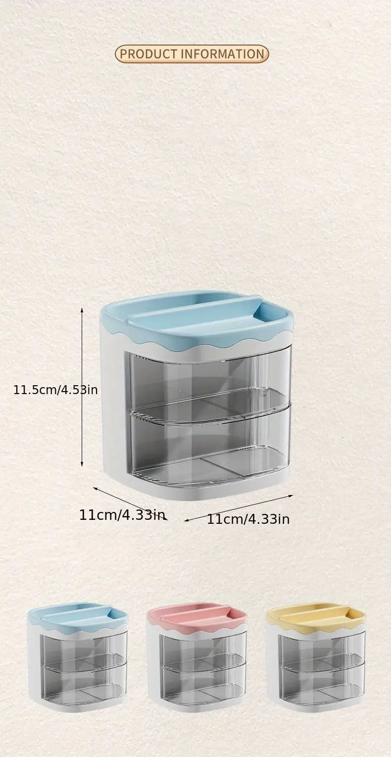 Cute Multi-color Transparent Pen Holder for Desk