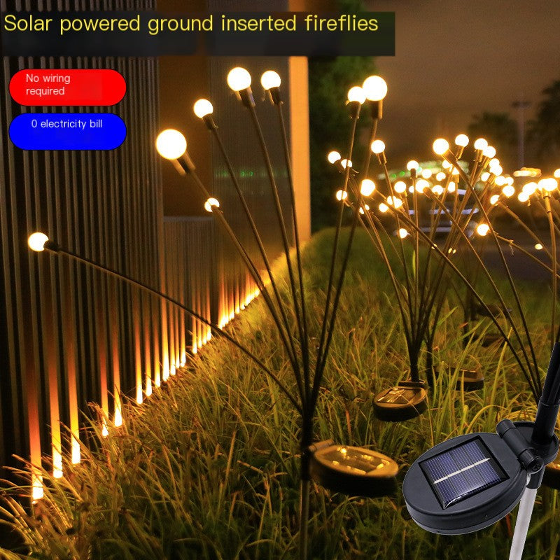 Solar LED Firefly Stake Light for Outdoor Garden Decor
