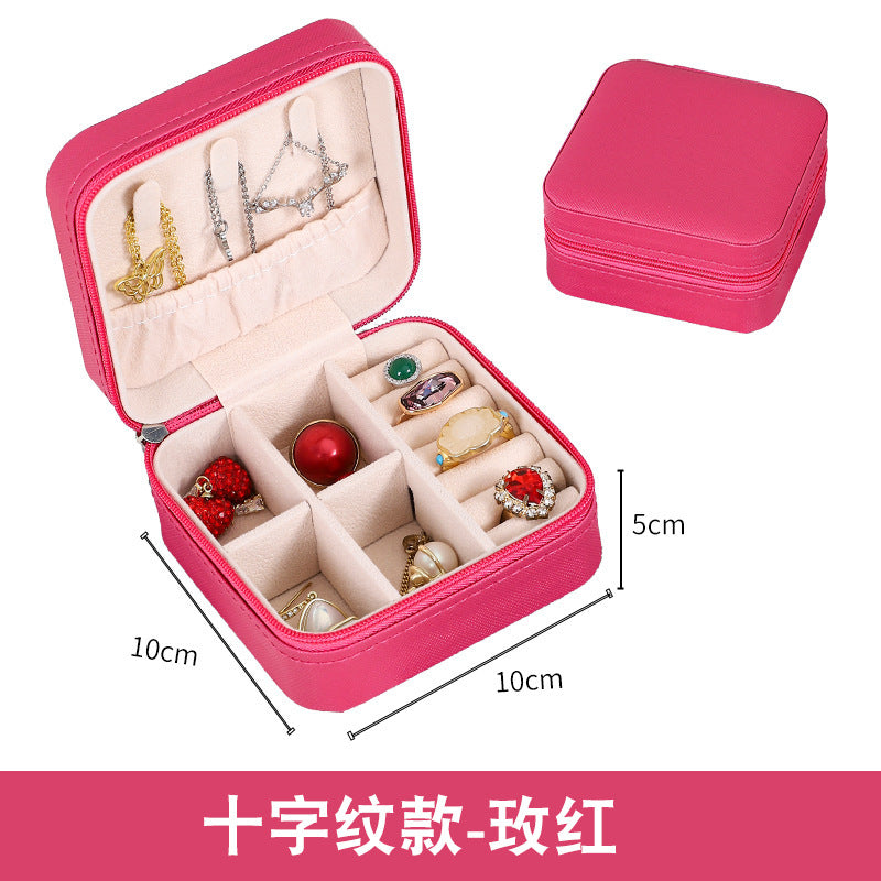 Compact Jewelry Organizer Box for Travel and Storage
