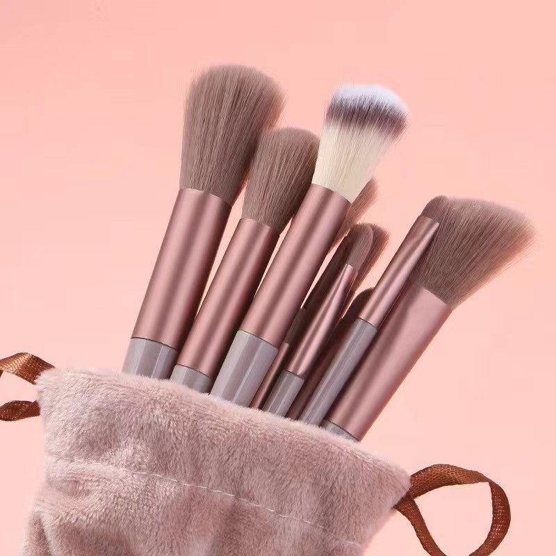 Travel-Friendly Makeup Brush Set in Matcha Green (13 pcs)