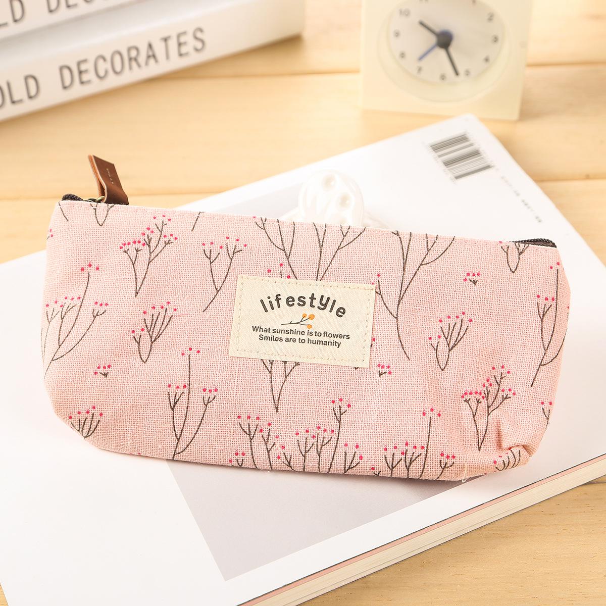 Creative Floral Pencil Case for Stationery Supplies