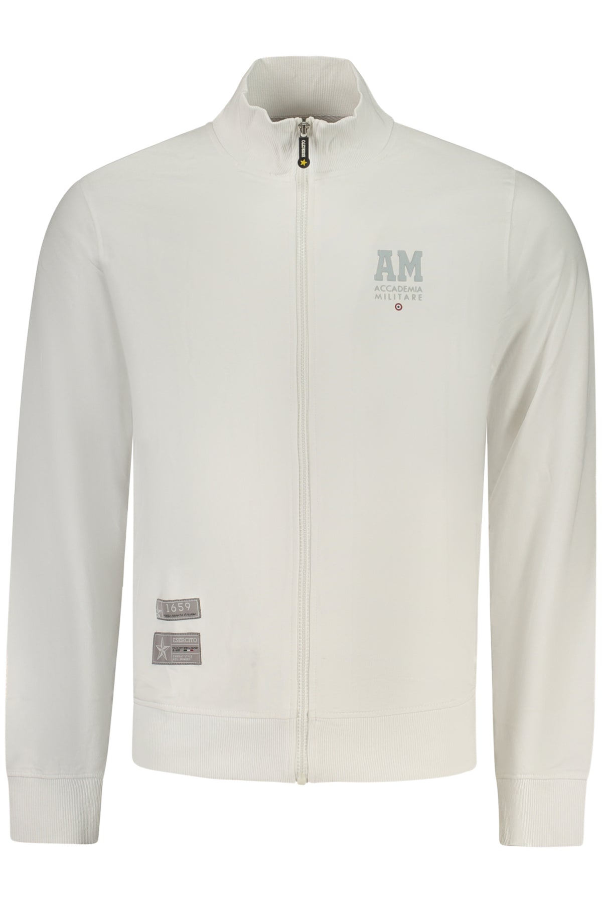 MILITARY ACADEMY MEN'S WHITE ZIP-UP SWEATSHIRT