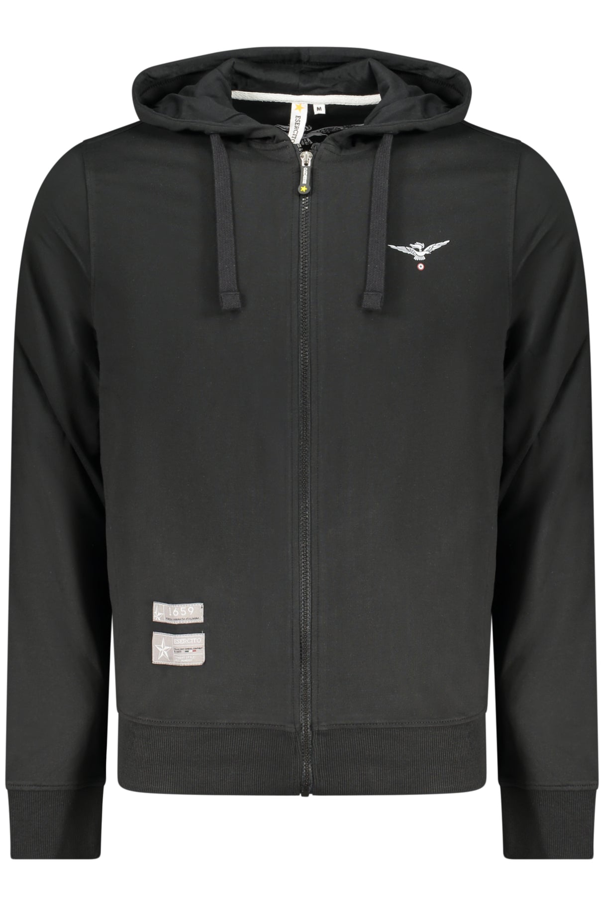 MILITARY ACADEMY MEN'S BLACK ZIP-UP SWEATSHIRT