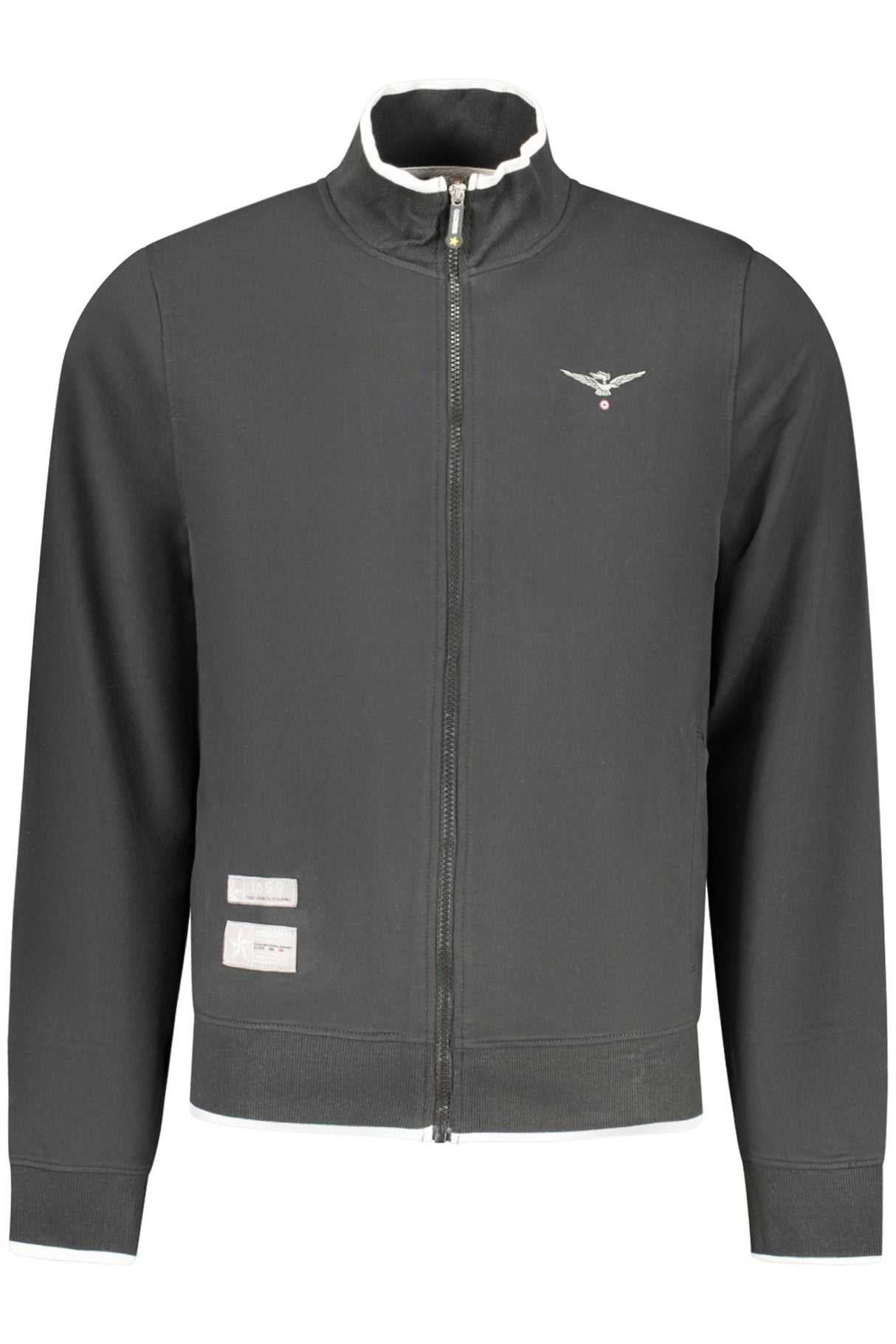 MILITARY ACADEMY MEN'S BLACK ZIP-UP SWEATSHIRT