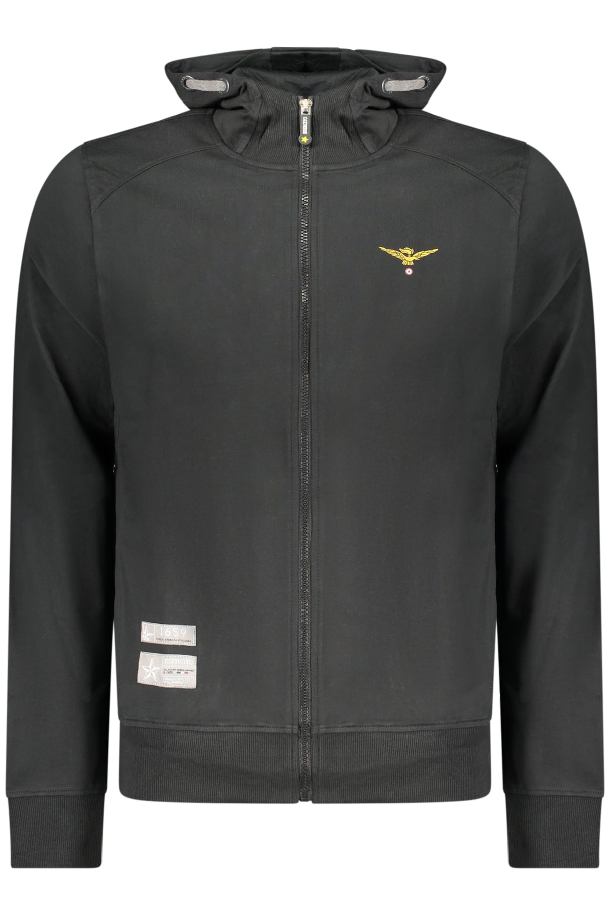 MILITARY ACADEMY MEN'S BLACK ZIP-UP SWEATSHIRT