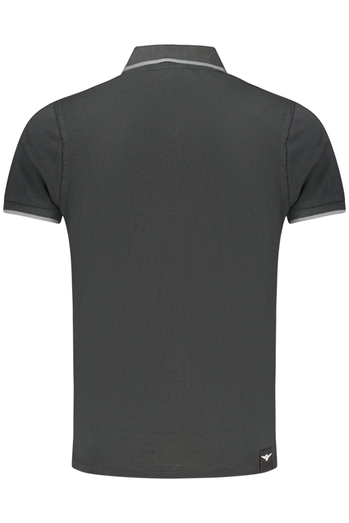 MILITARY ACADEMY MEN'S BLACK SHORT-SLEEVE POLO SHIRT