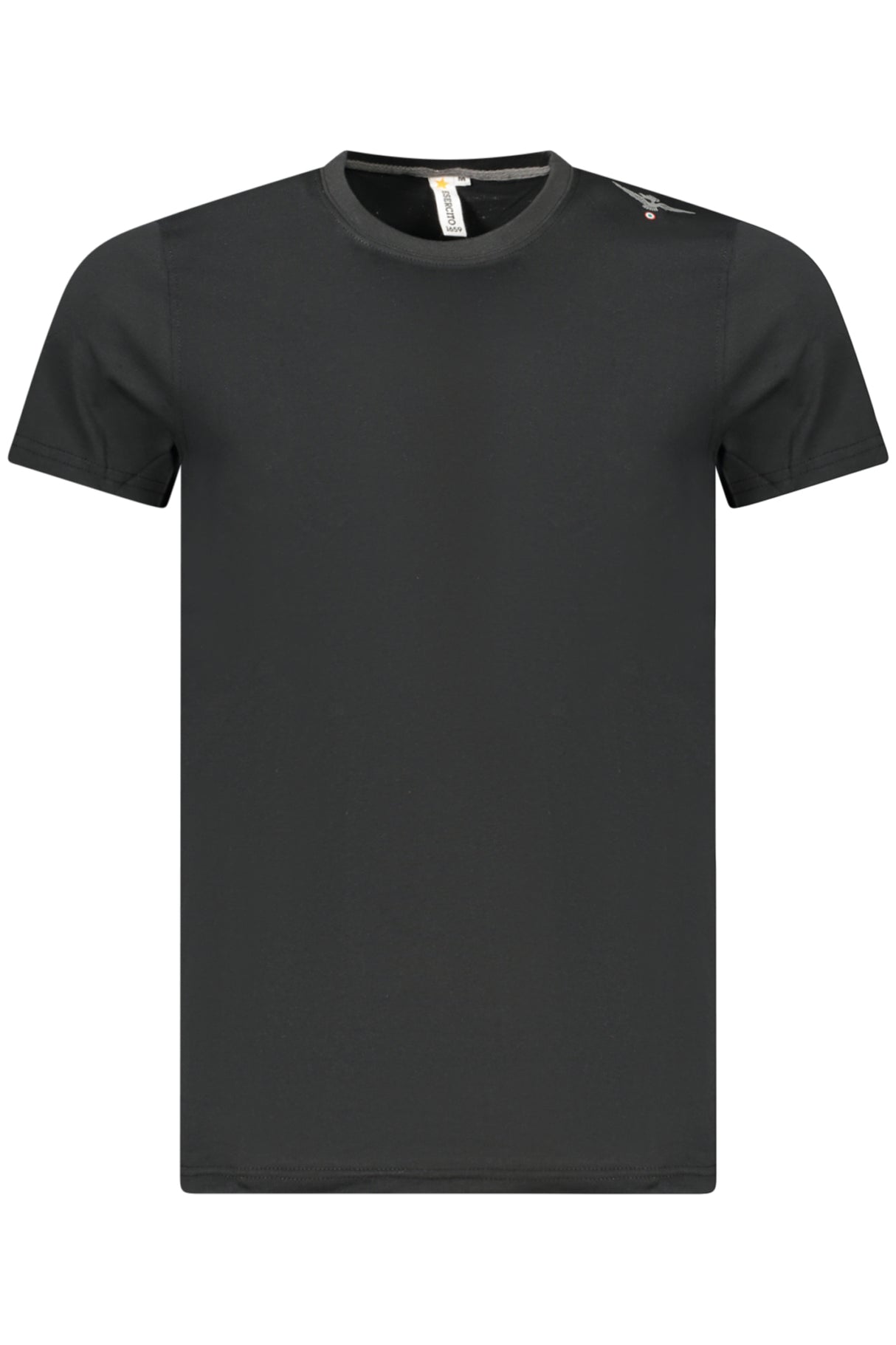 MILITARY ACADEMY MEN'S BLACK SHORT-SLEEVE T-SHIRT