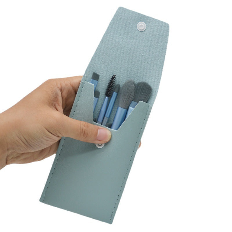 Mini 8-Piece Makeup Brush Set with Soft Matte Finish