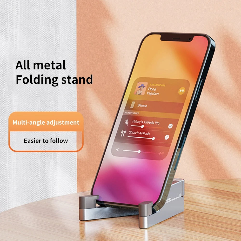 Universal Aluminum Portable Folding Desk Phone Stand