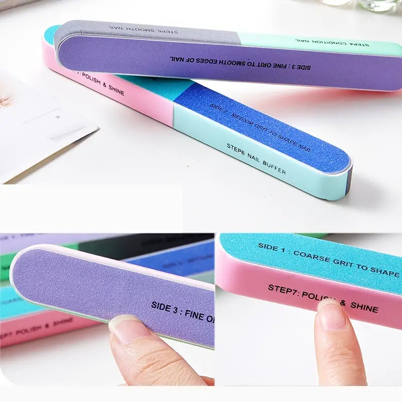 7-Sided Nail File Kit - Creative Sanding Tool