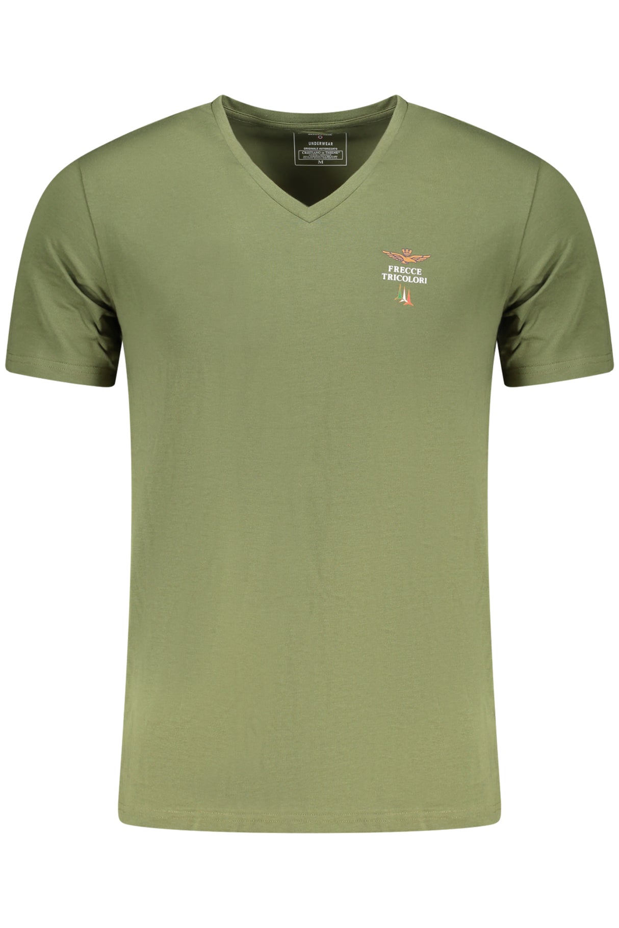AERONAUTICA MILITARE MEN'S GREEN OUTDOOR T-SHIRT