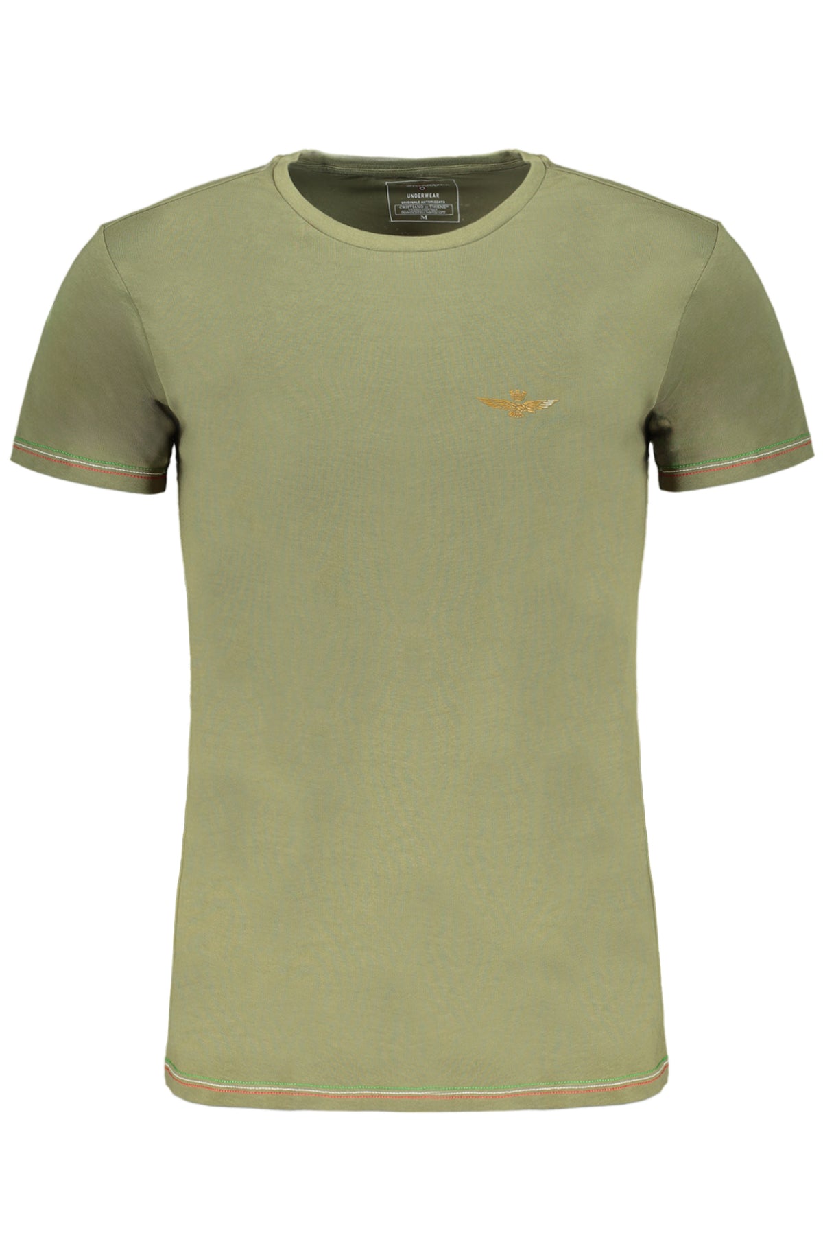 ERONAUTICA MILITARE GREEN MEN'S SHORT SLEEVED T-SHIRT