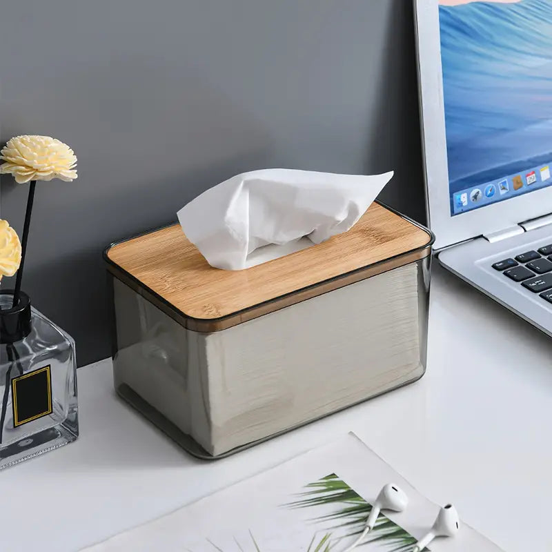 Transparent Tissue Box Holder for Home and Office