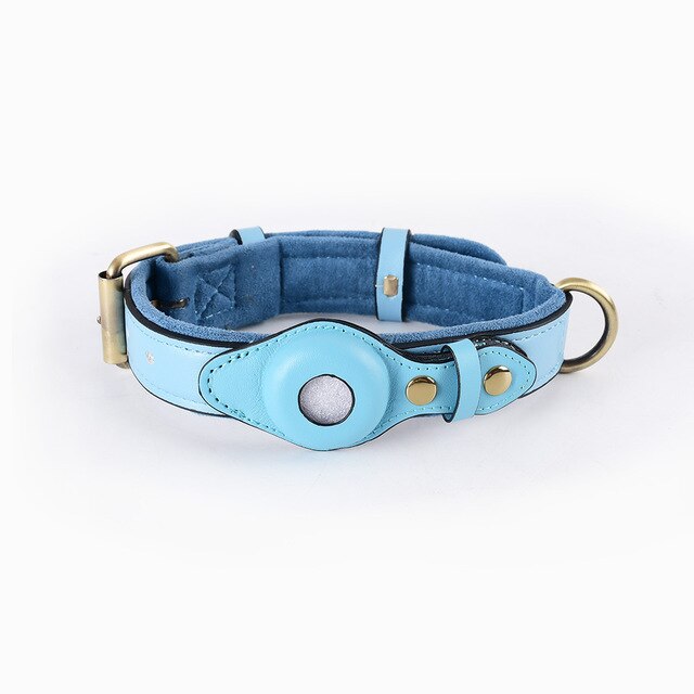 Anti-Verlust-Hundehalsband aus Leder