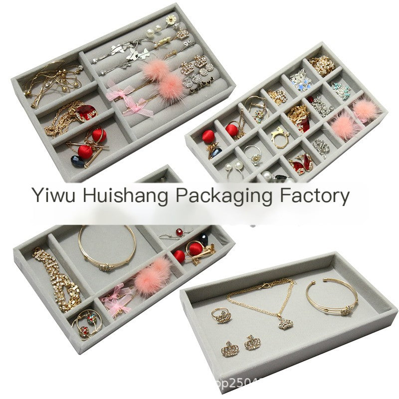 Velvet Jewelry Organizer Set for Earrings and Rings