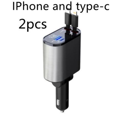 Retractable Metal Car Charger