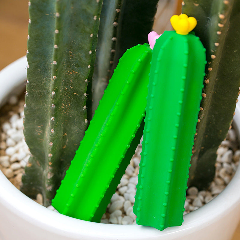 Cactus Silicone Pencil Case - Creative Stationery Bag