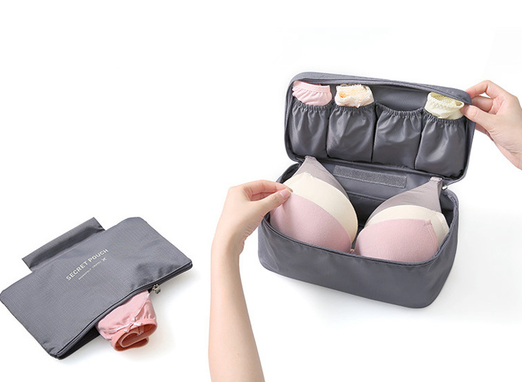 Underwear and Bra Organizer Bag for Travel and Toiletries