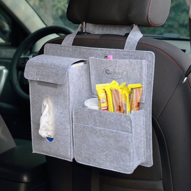 Car Backseat Storage Bag - Felt Organizer